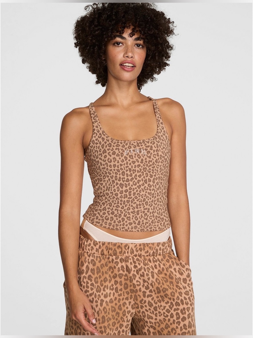 BRAND NEW women’s medium ‘Pink Victoria’s Secret’ Leopard print tank top